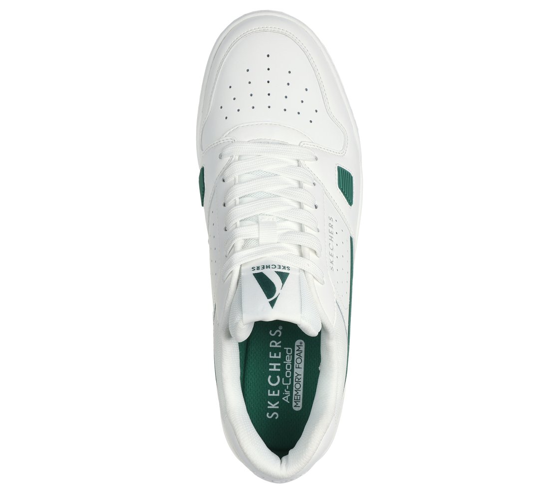 KOOPA - TIEBREAK LOW, WHITE/GREEN Footwear Top View