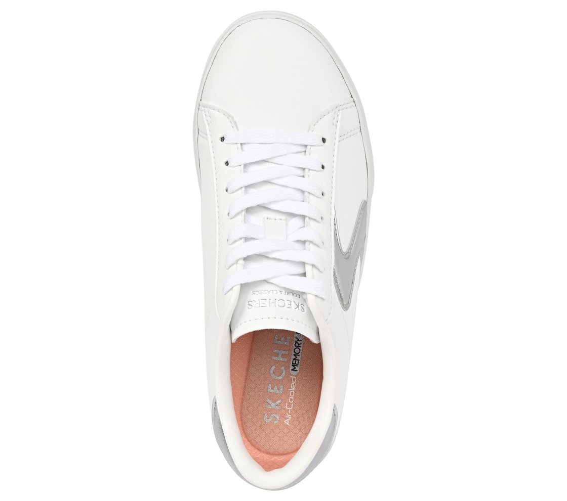 EDEN LX, WHITE/SILVER Footwear Top View