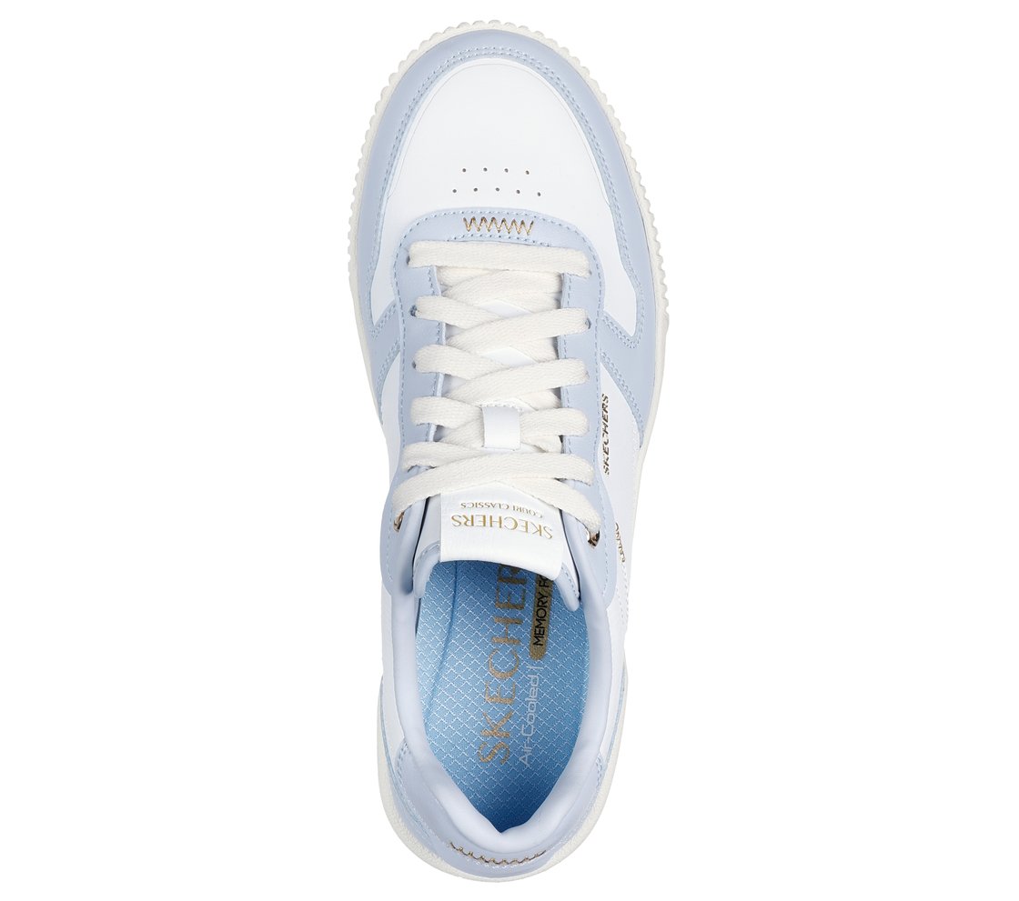 JADE-BEST IN CLASS, WHITE/BLUE Footwear Top View