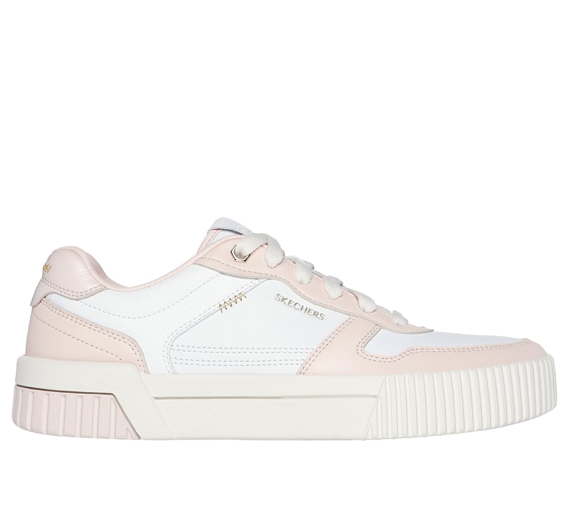 JADE-BEST IN CLASS, WHITE/PINK Footwear Lateral View