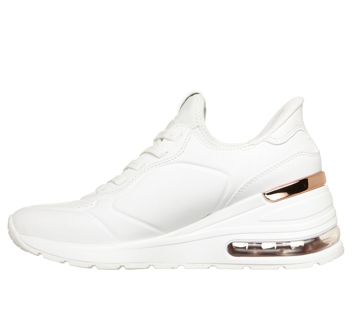 MILLION AIR, WHITE Footwear Left View