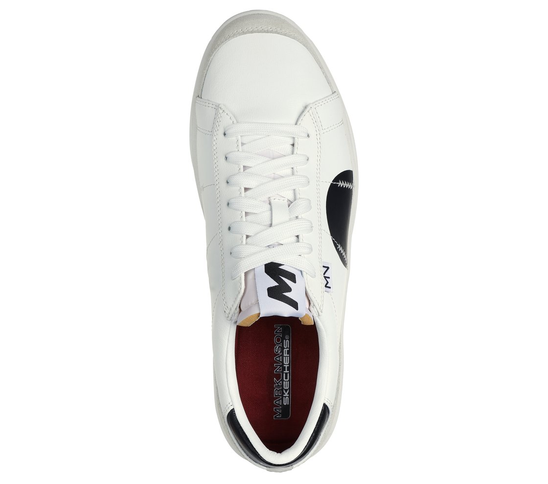 NEW WAVE CUP - THE VOLLEY, WHITE BLACK Footwear Top View