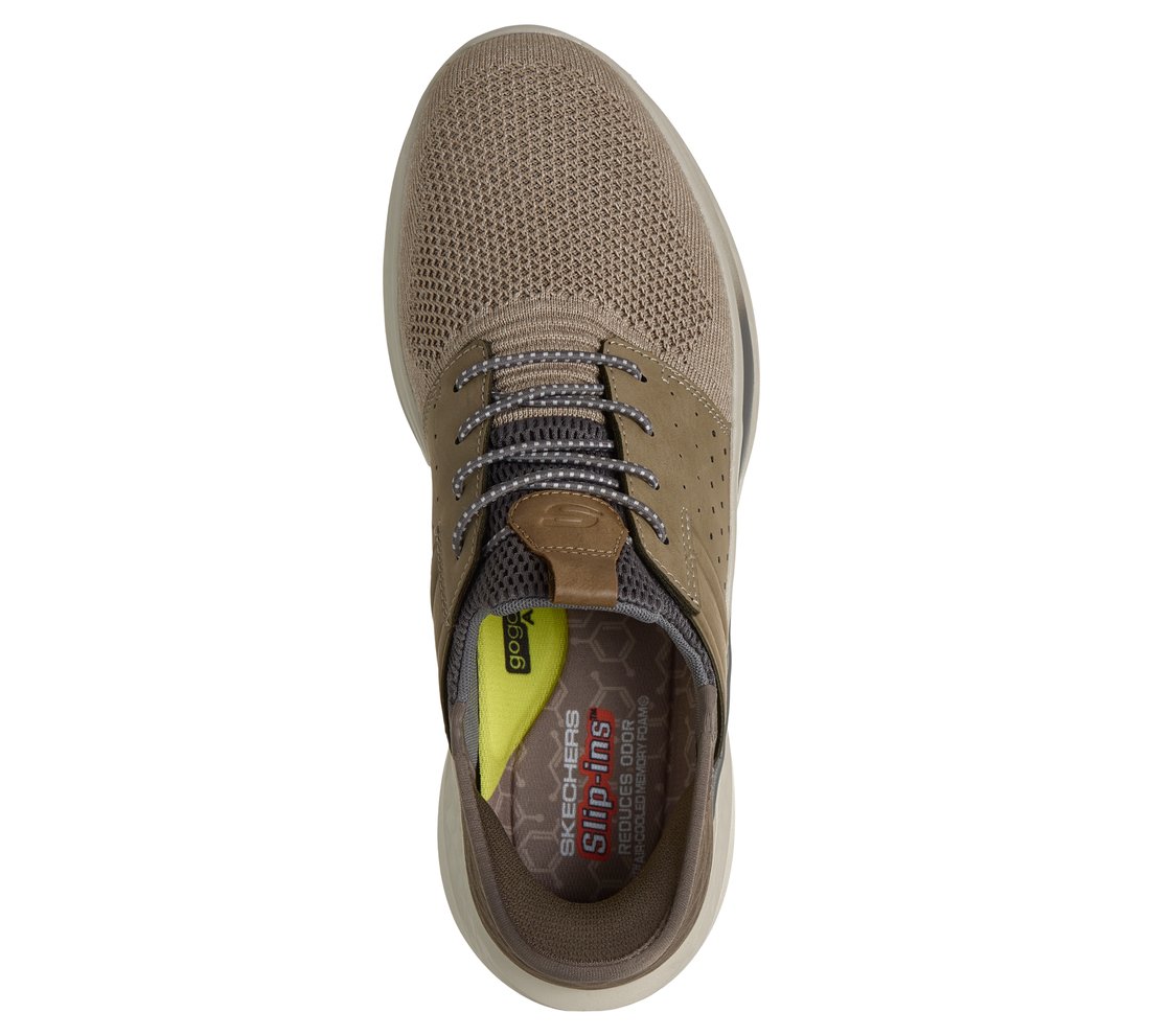 SKECHERS SLIP-INS RF: SLADE - OCON, TTAUPE Footwear Top View