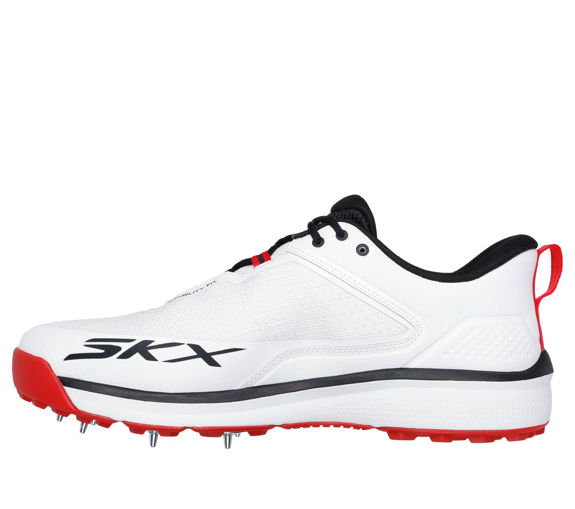 CRICKET BLADE, WHITE/BLACK/YELLOW Footwear Left View