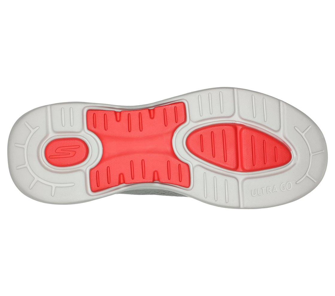GO WALK ARCH FIT-IDYLLIC, LIGHT GREY/RED