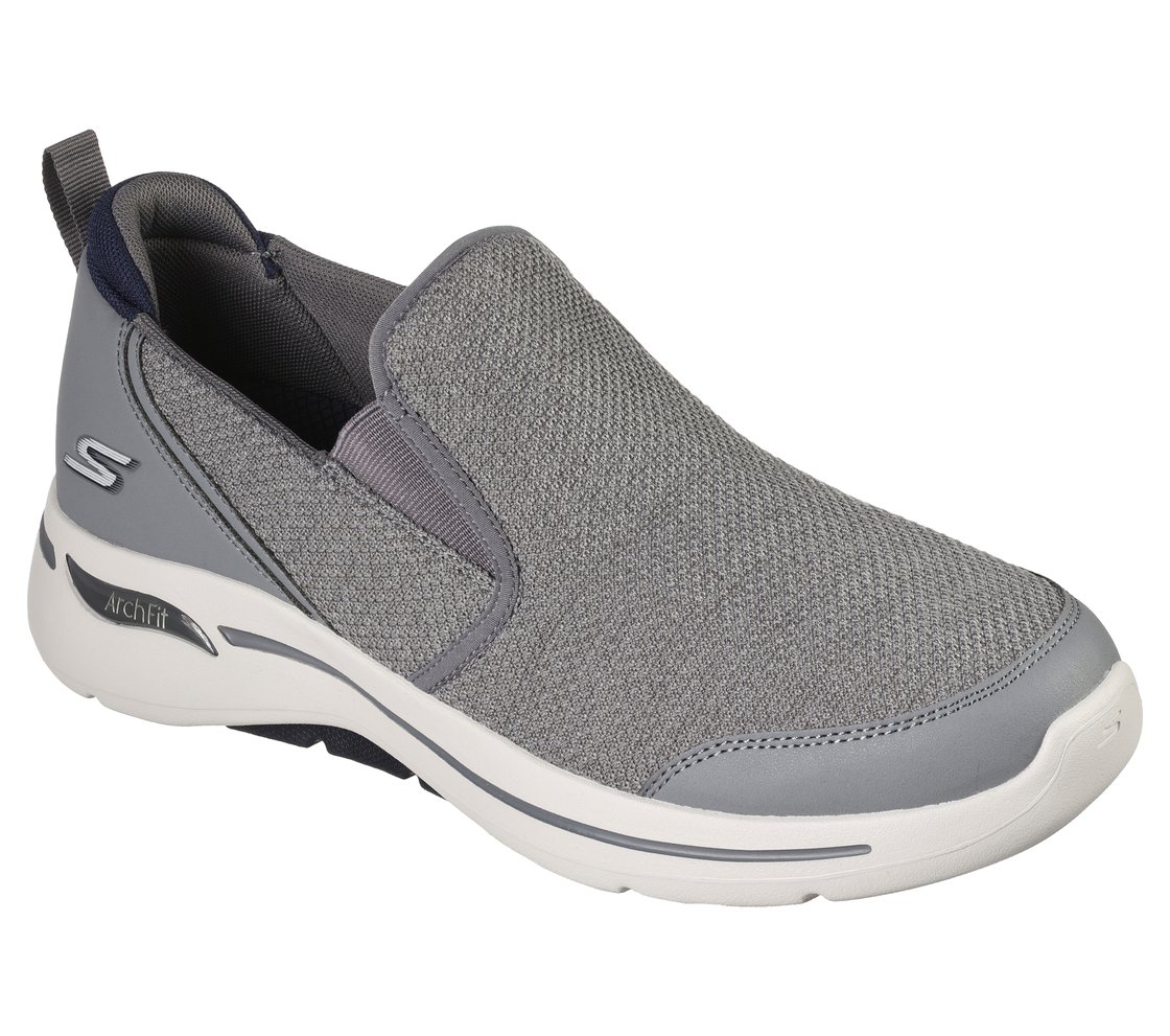 GO WALK ARCH FIT - GOODMAN, CHARCOAL/NAVY Footwear Right View