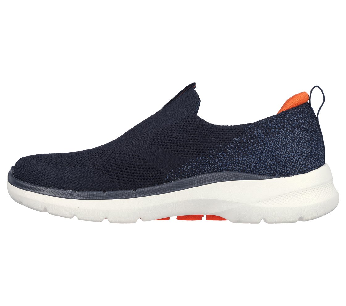 GO WALK 6, NAVY/ORANGE Footwear Left View