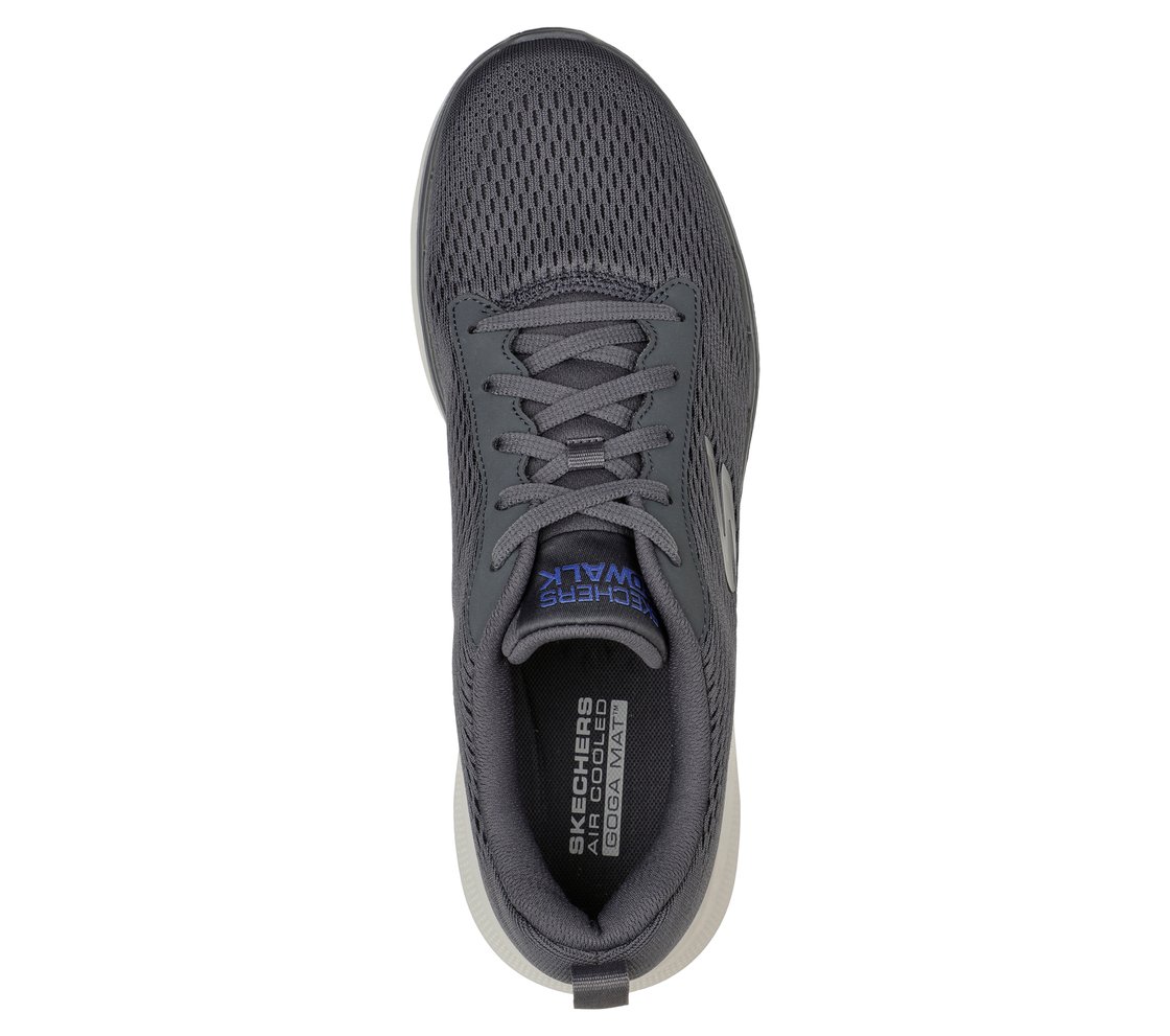 GO WALK 6 - AVALO, CCHARCOAL Footwear Top View