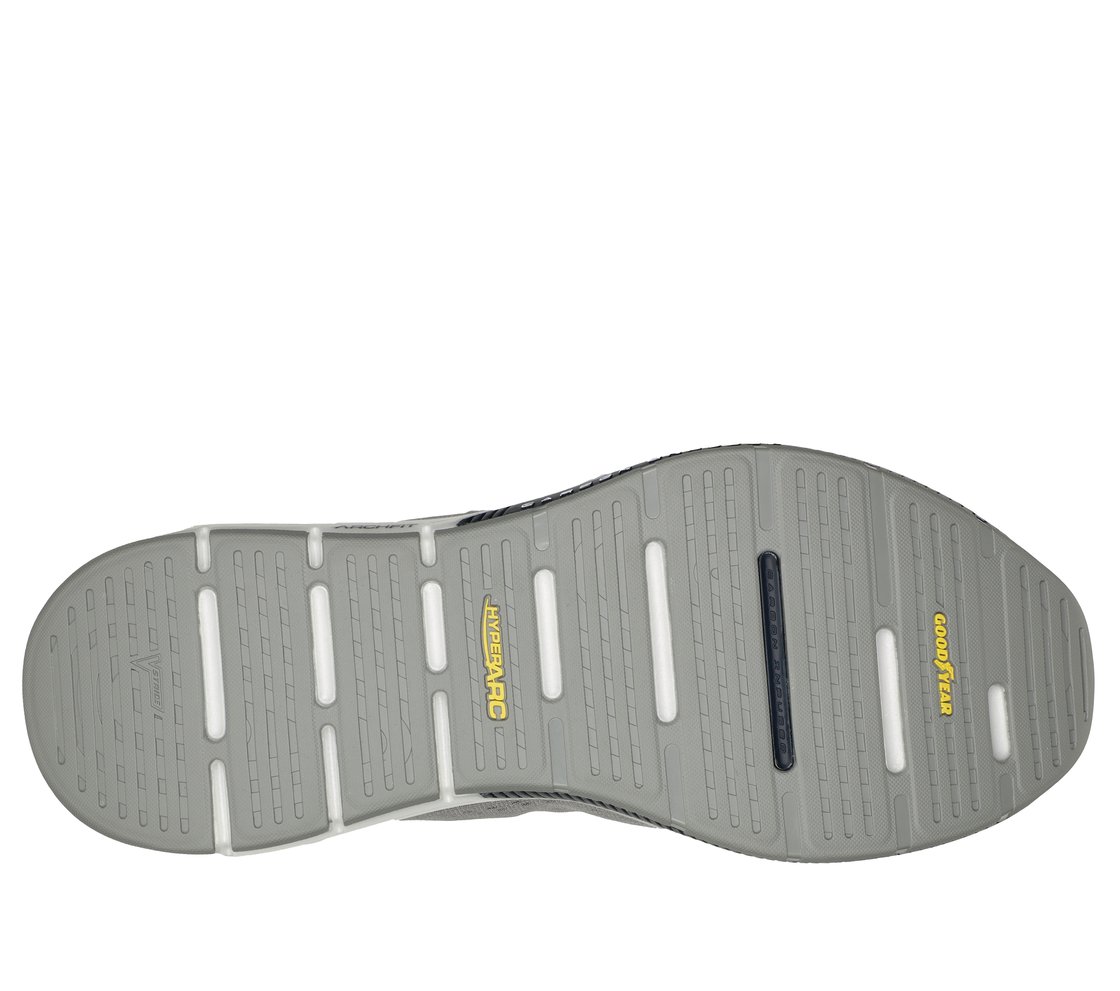 GO WALK WORKOUT WALKER-OUTPAC, GREY/NAVY Footwear Bottom View