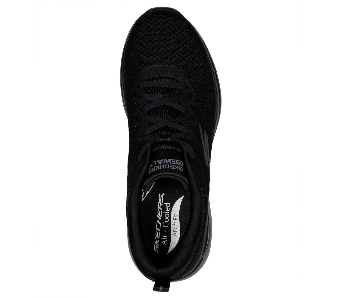 GO WALK ARCH FIT - CLINTON, BBLACK Footwear Top View