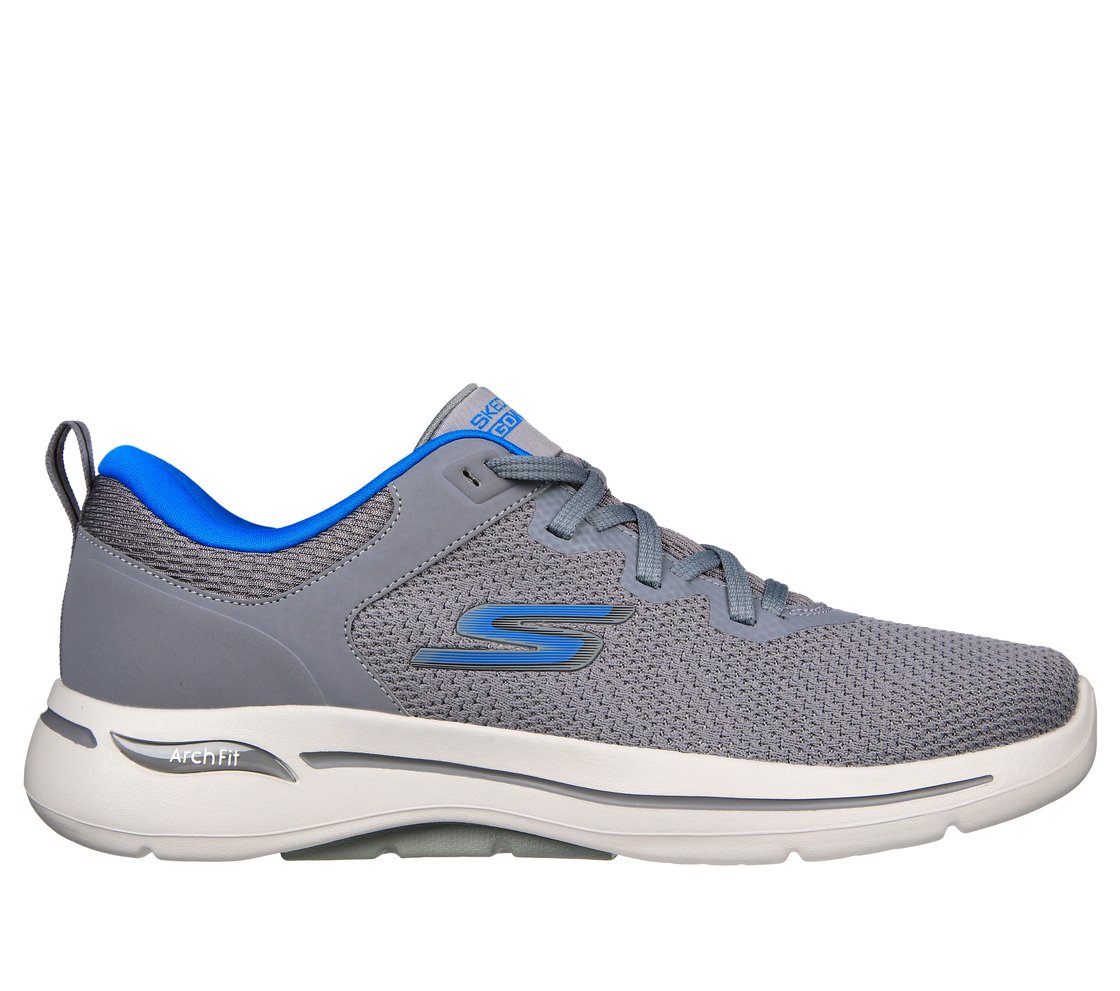 GO WALK ARCH FIT - CLINTON, GREY Footwear Lateral View