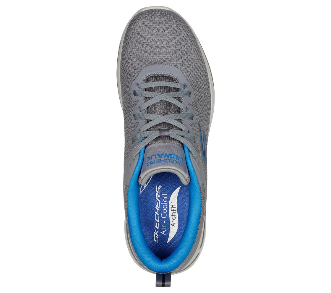 GO WALK ARCH FIT - CLINTON, GREY Footwear Top View