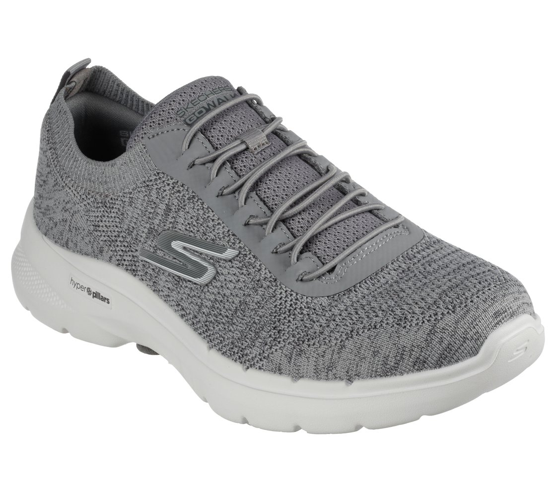 GO WALK 6 - MODERNIZED, GREY Footwear Lateral View
