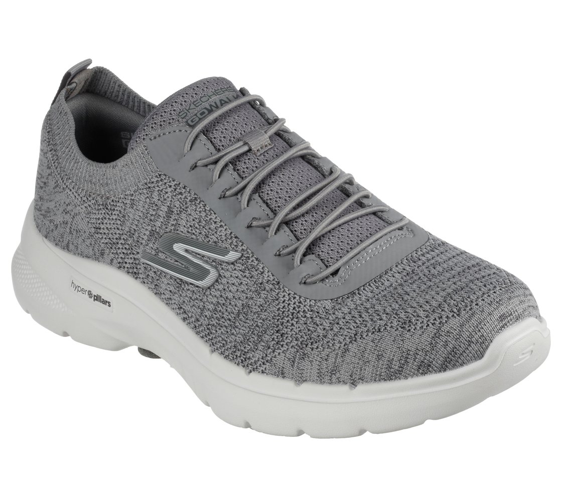GO WALK 6 - MODERNIZED, GREY Footwear Top View