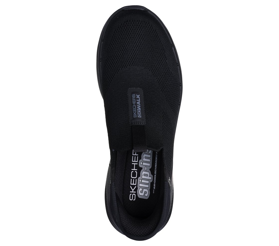 Skechers Slip-ins: GO WALK 6 - Easy On, BBLACK Footwear Top View