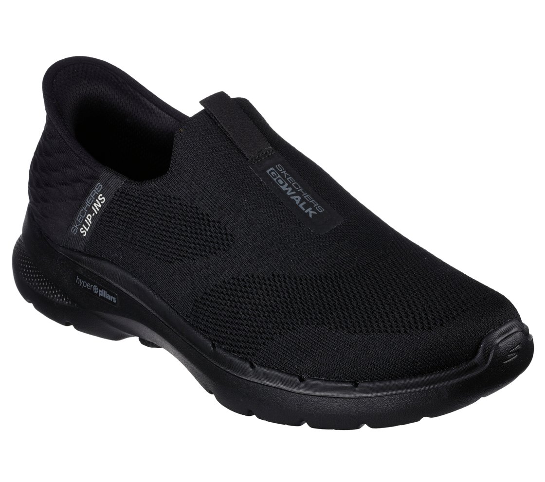 Skechers Slip-ins: GO WALK 6 - Easy On, BBLACK Footwear Right View