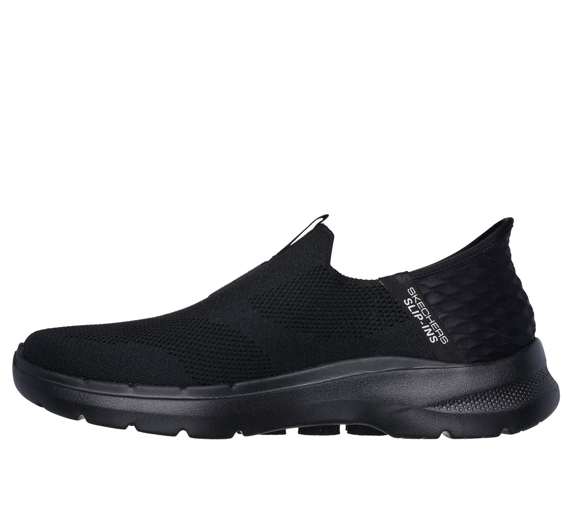 Skechers Slip-ins: GO WALK 6 - Easy On, BBLACK Footwear Left View