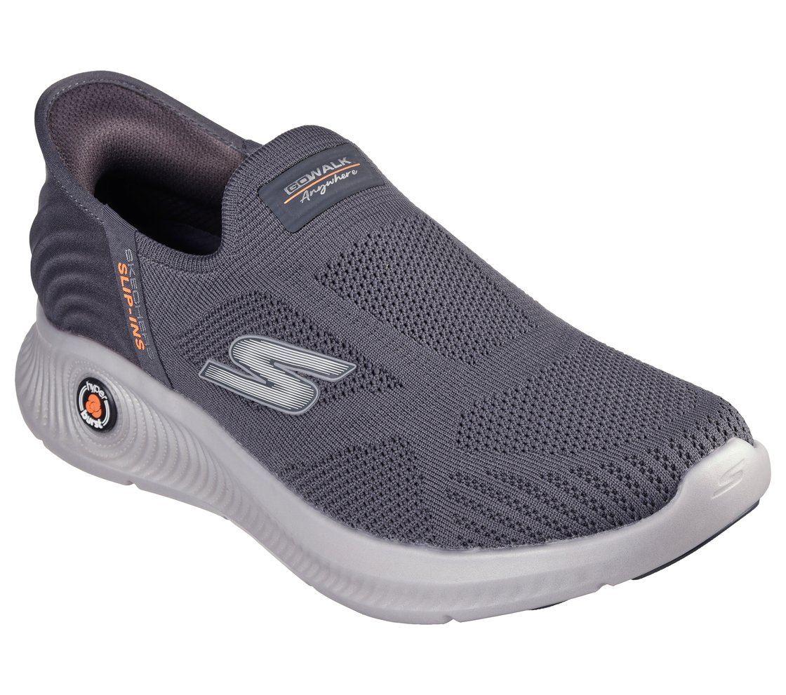 GO WALK ANYWHERE - THE TOURIS, CHARCOAL Footwear Right View