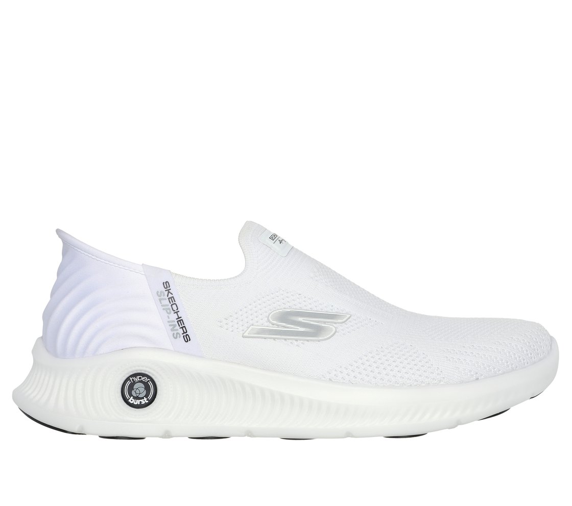 GO WALK ANYWHERE - THE TOURIS, WHITE BLACK Footwear Lateral View