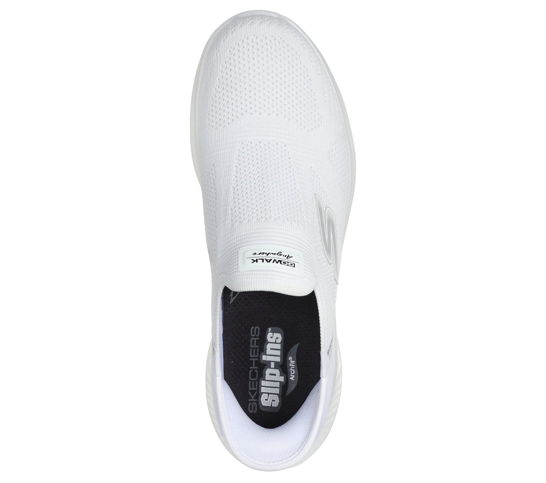 GO WALK ANYWHERE - THE TOURIS, WHITE BLACK Footwear Top View