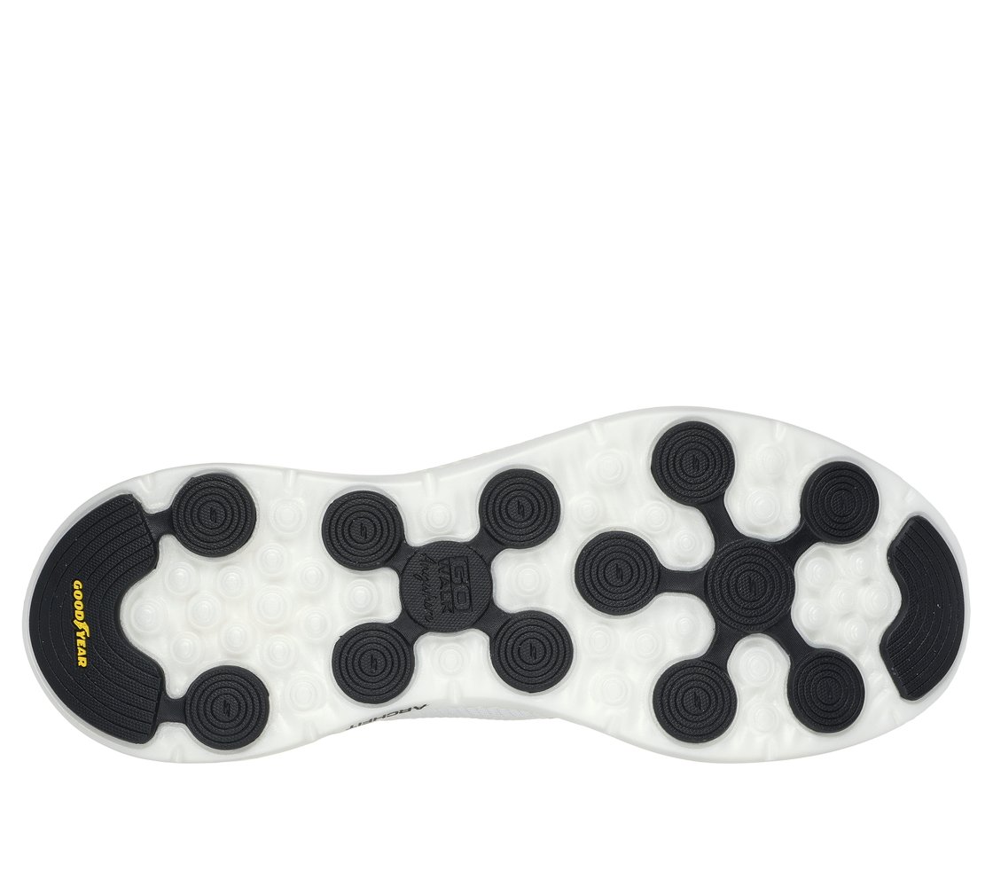 GO WALK ANYWHERE - THE TOURIS, WHITE BLACK Footwear Bottom View