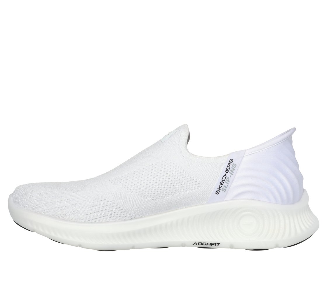 GO WALK ANYWHERE - THE TOURIS, WHITE BLACK Footwear Left View