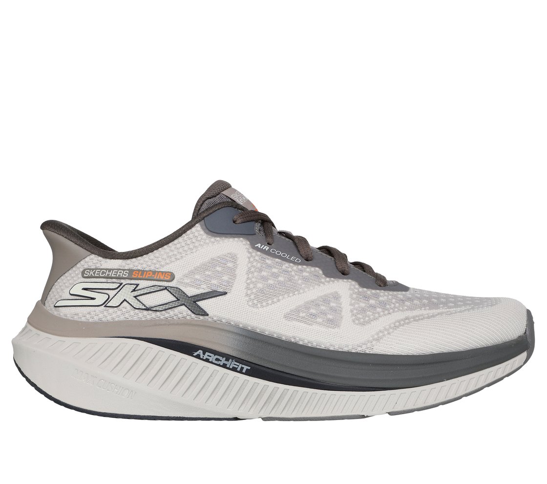 GO WALK MAX CUSHIONING ARCH F, TAUPE Footwear Lateral View