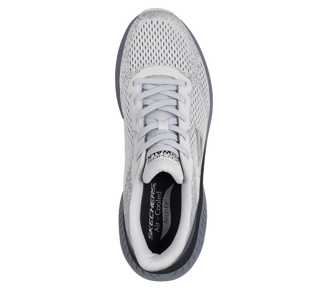 GO WALK MAX CUSHIONING ARCH F, GRAY/CHARCOAL