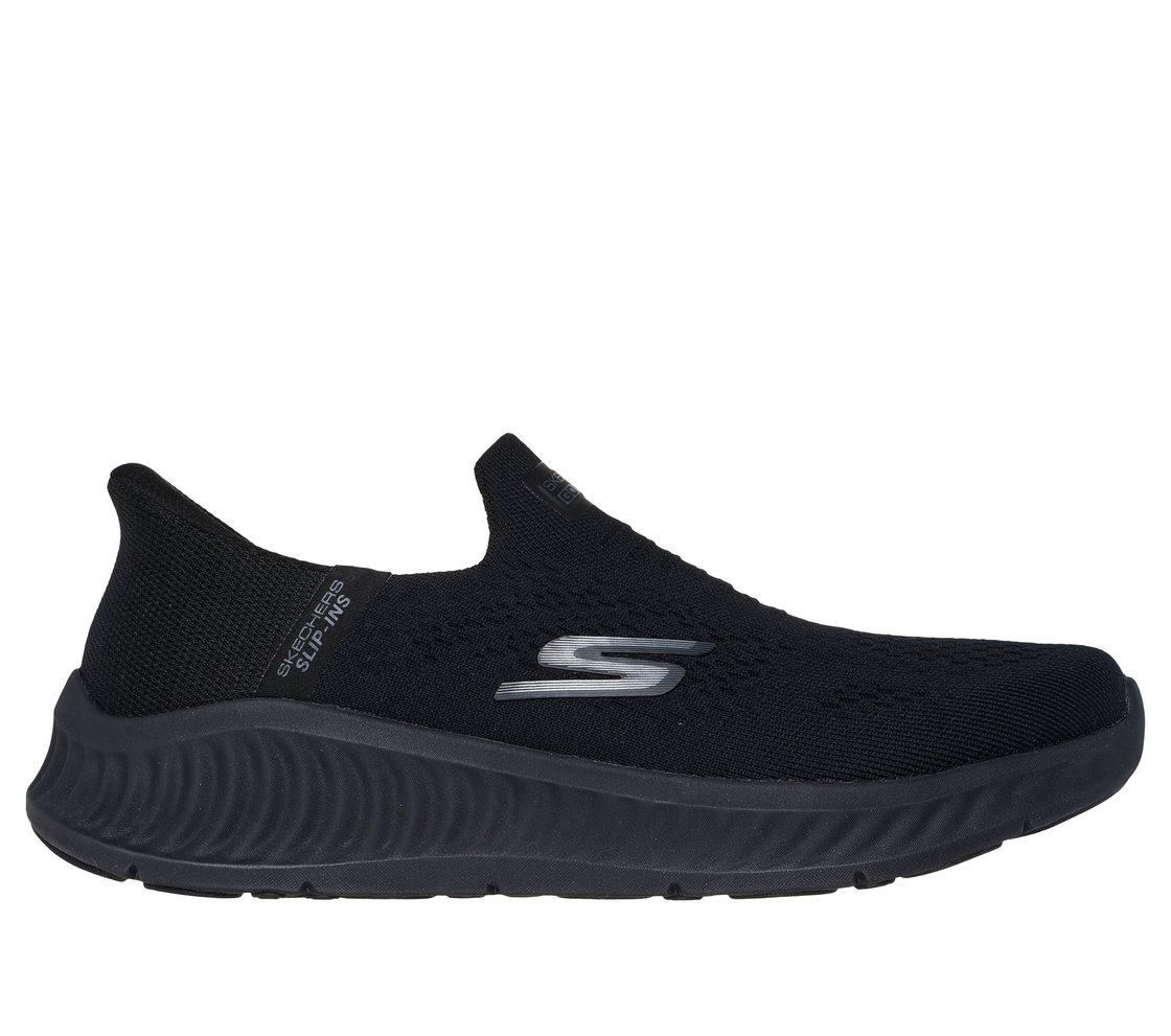 GO WALK NOW - SAUNTERED, BBLACK Footwear Lateral View