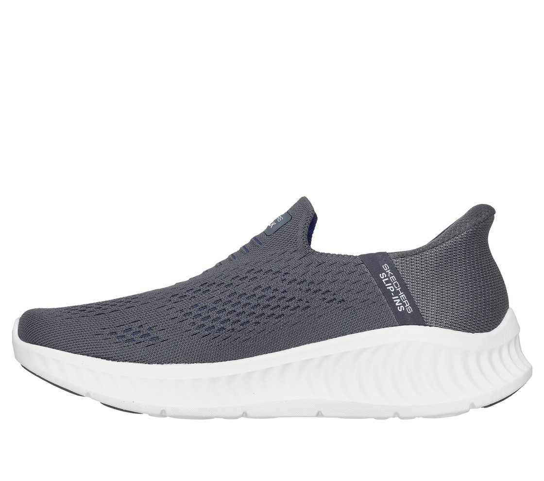 GO WALK NOW - SAUNTERED, CCHARCOAL Footwear Left View