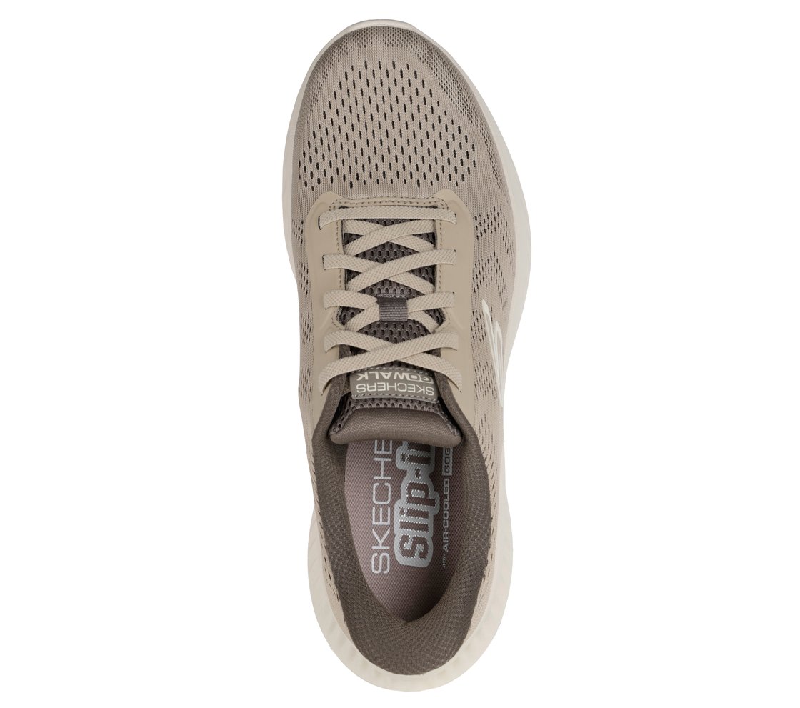GO WALK NOW - PAYTON, KHAKI Footwear Top View