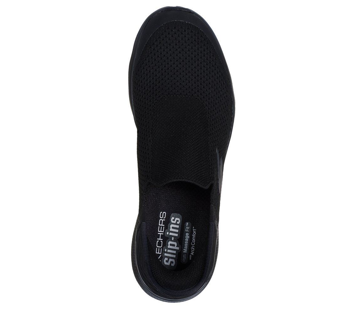 GO WALK MASSAGE FIT - CURRENT, BBLACK Footwear Top View
