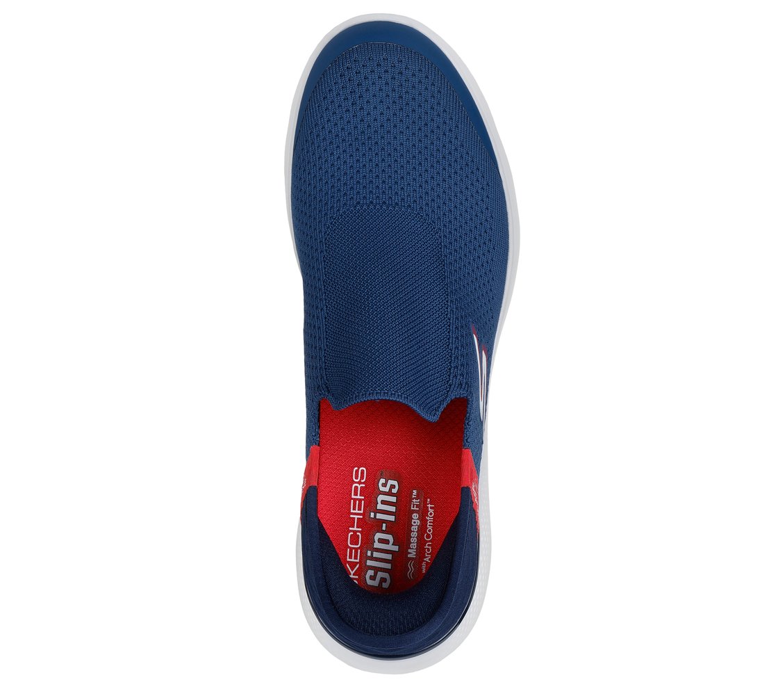 Skechers Slip-ins: GO WALK Massage Fit - Current, NAVY/RED