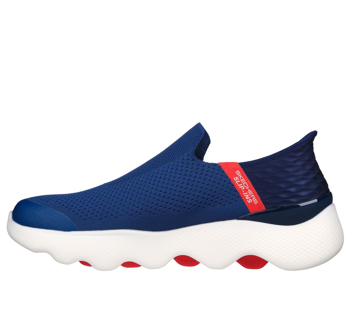 Skechers Slip-ins: GO WALK Massage Fit - Current, NAVY/RED