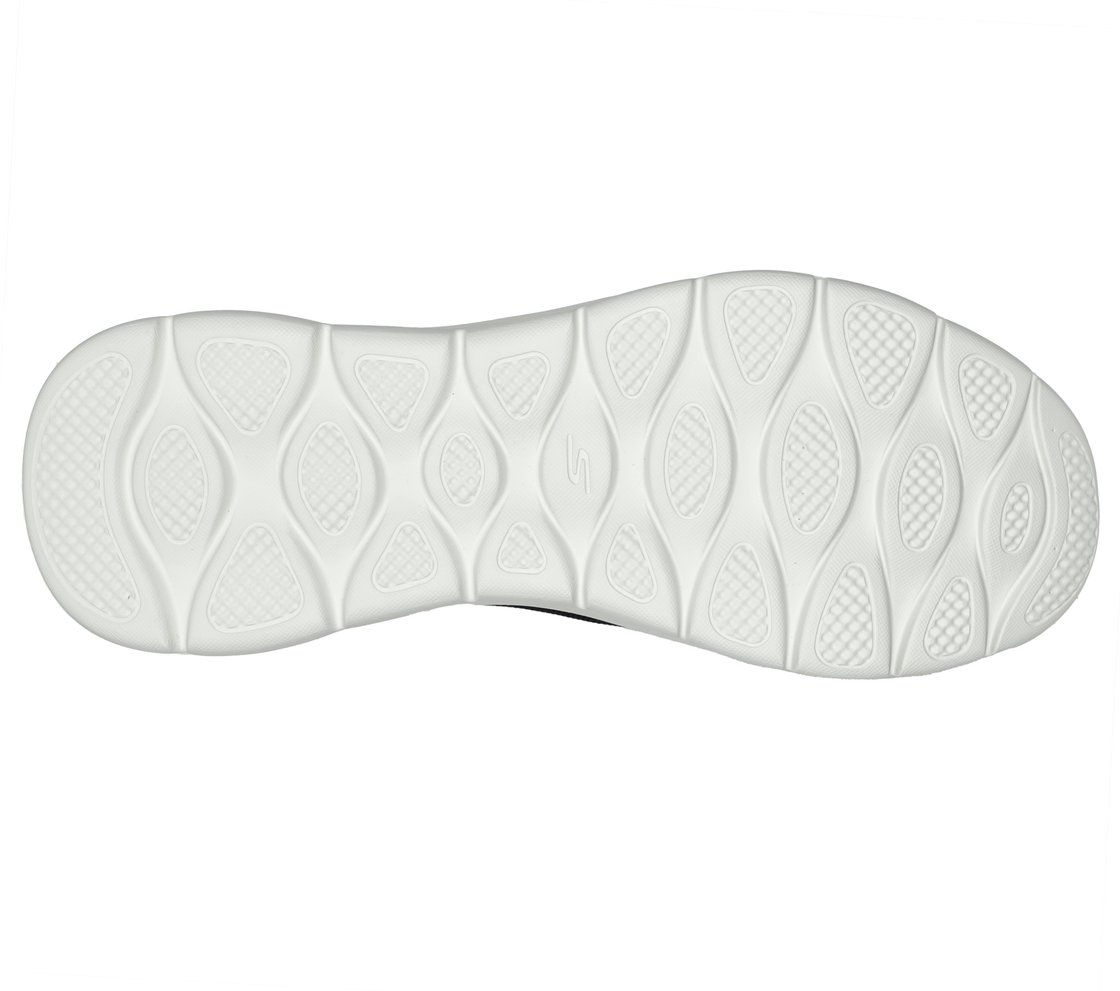 GO WALK FLEX, BLACK/WHITE Footwear Bottom View