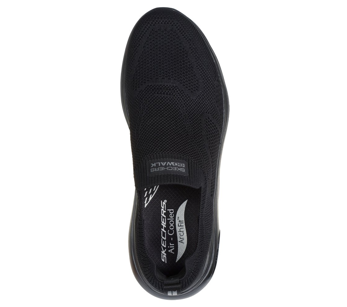 GO WALK ARCH FIT 2.0 - KNITTE, BBLACK Footwear Top View