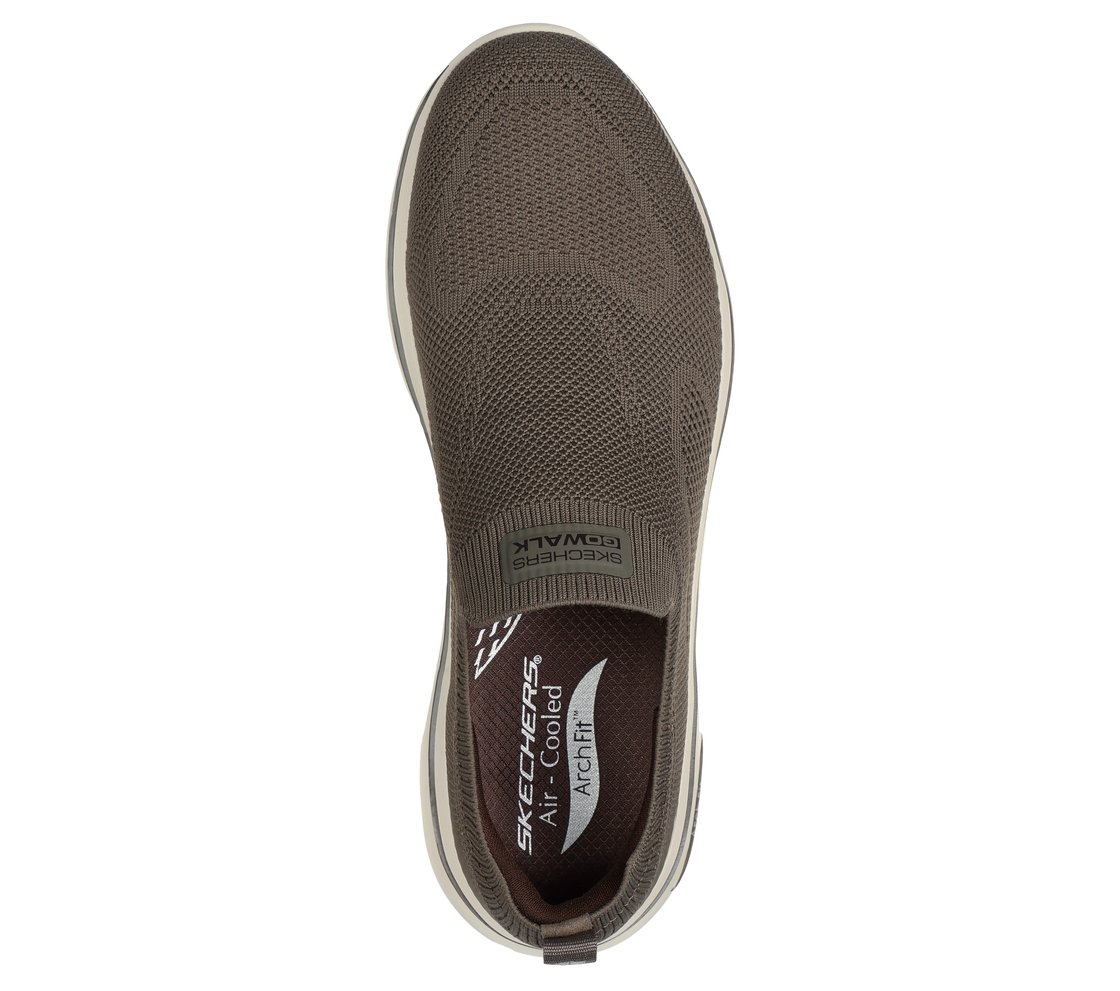 GO WALK ARCH FIT 2.0 - KNITTE, TAUPE Footwear Top View