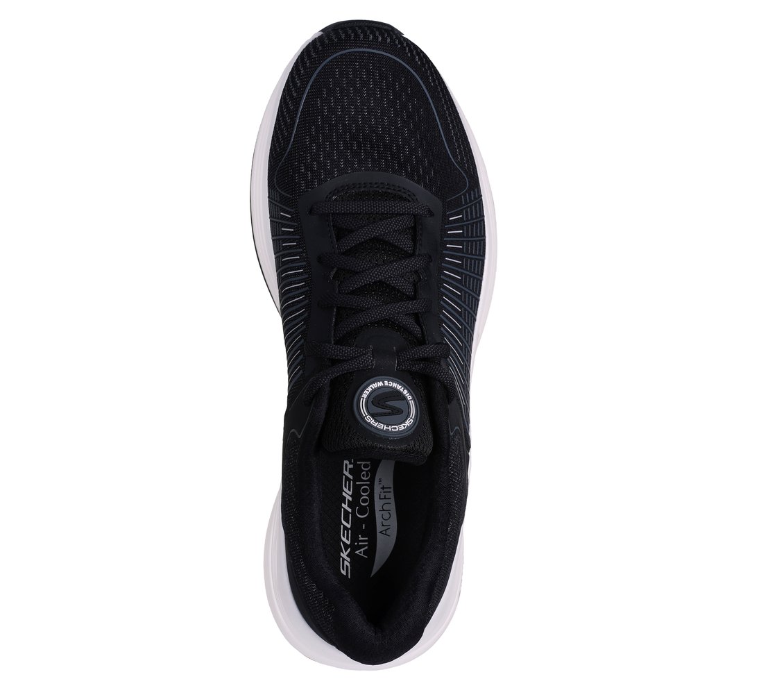 GO WALK DISTANCE WALKER - FUL, BLACK/WHITE Footwear Top View