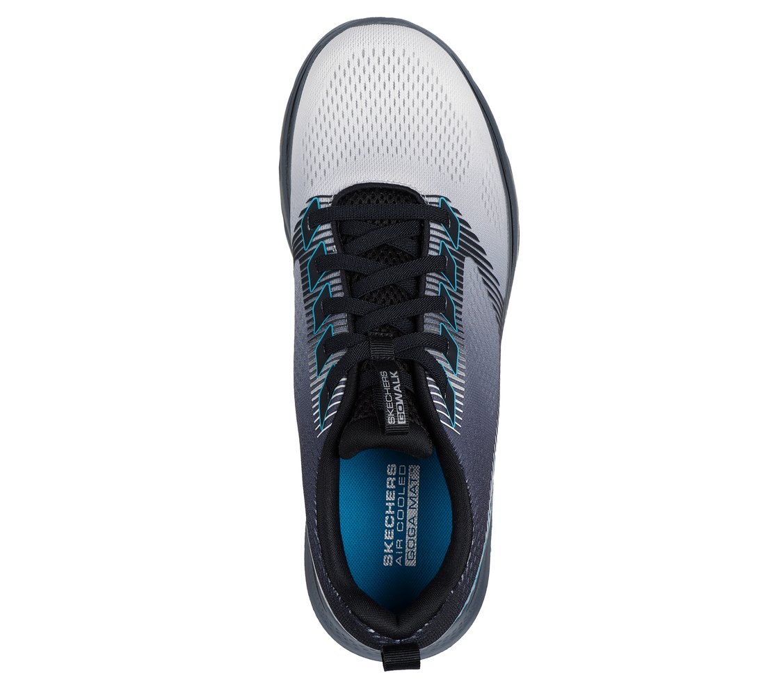 GO WALK 7 - HAHN, GREY/MULTI Footwear Top View