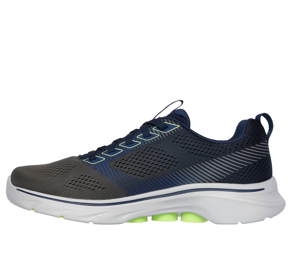 GO WALK 7 - HAHN, NAVY/LIME Footwear Left View