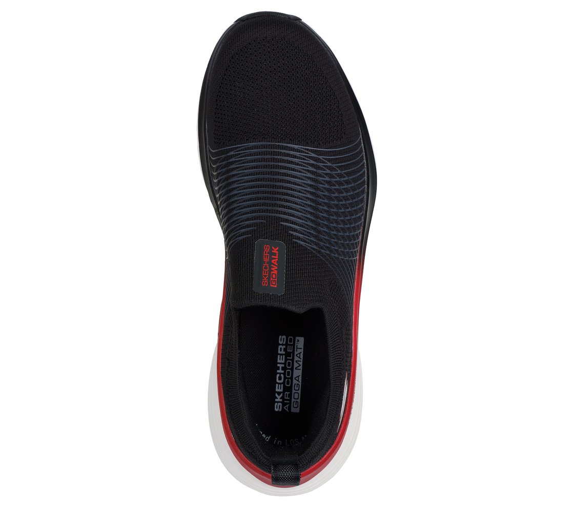 GO WALK COMFORT WALKER - CONS, BLACK/RED Footwear Top View