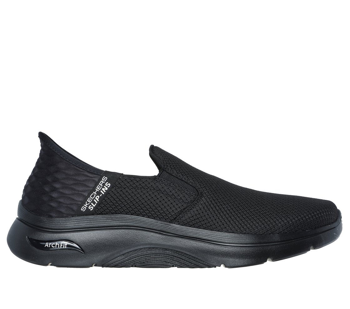 SKECHERS SLIP-INS: GO WALK AF 2.0 - HANDS FREE 2, BBLACK Footwear Lateral View