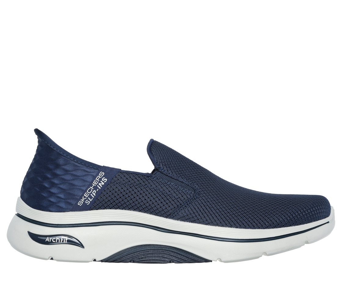 SKECHERS SLIP-INS: GO WALK AF 2.0 - HANDS FREE 2, NNNAVY Footwear Lateral View