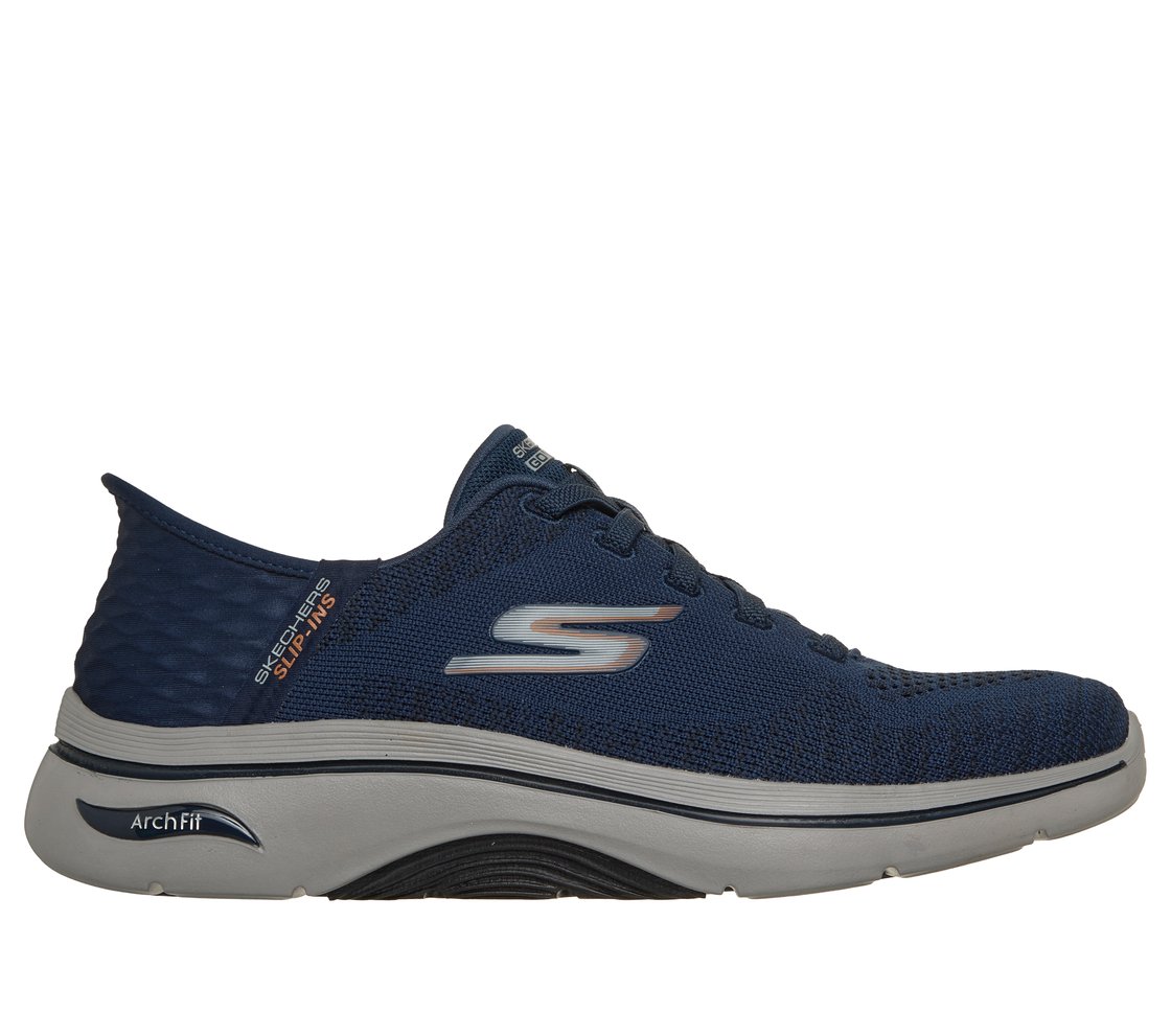 GO WALK ARCH FIT 2.0 - GRAND, NAVY/ORANGE Footwear Lateral View
