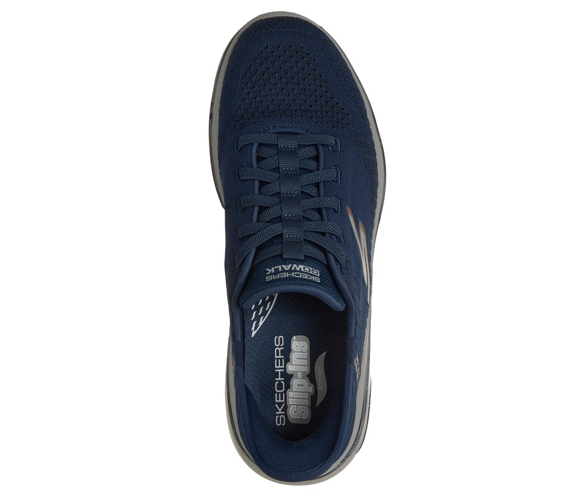 GO WALK ARCH FIT 2.0 - GRAND, NAVY/ORANGE Footwear Top View