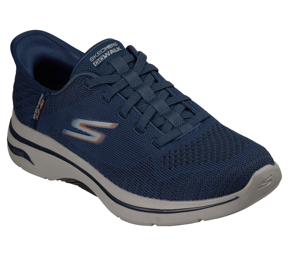 GO WALK ARCH FIT 2.0 - GRAND, NAVY/ORANGE Footwear Right View