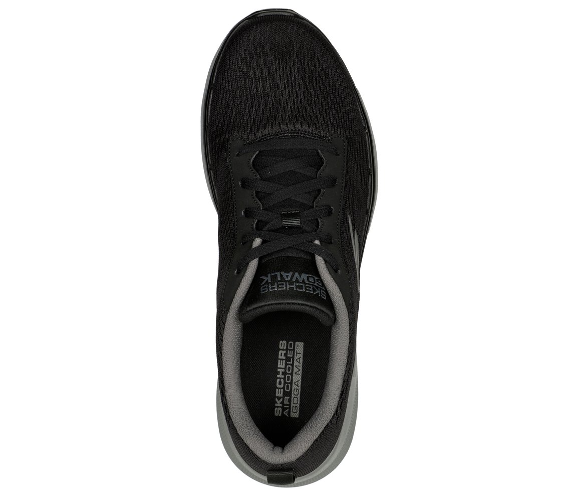 GO WALK 6 - AVALO 2, BLACK/GREY Footwear Top View
