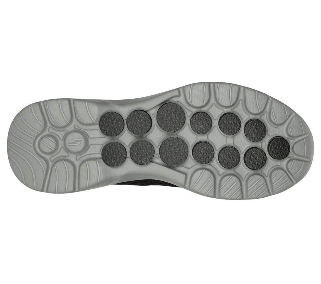 GO WALK 6 - AVALO 2, BLACK/GREY Footwear Bottom View