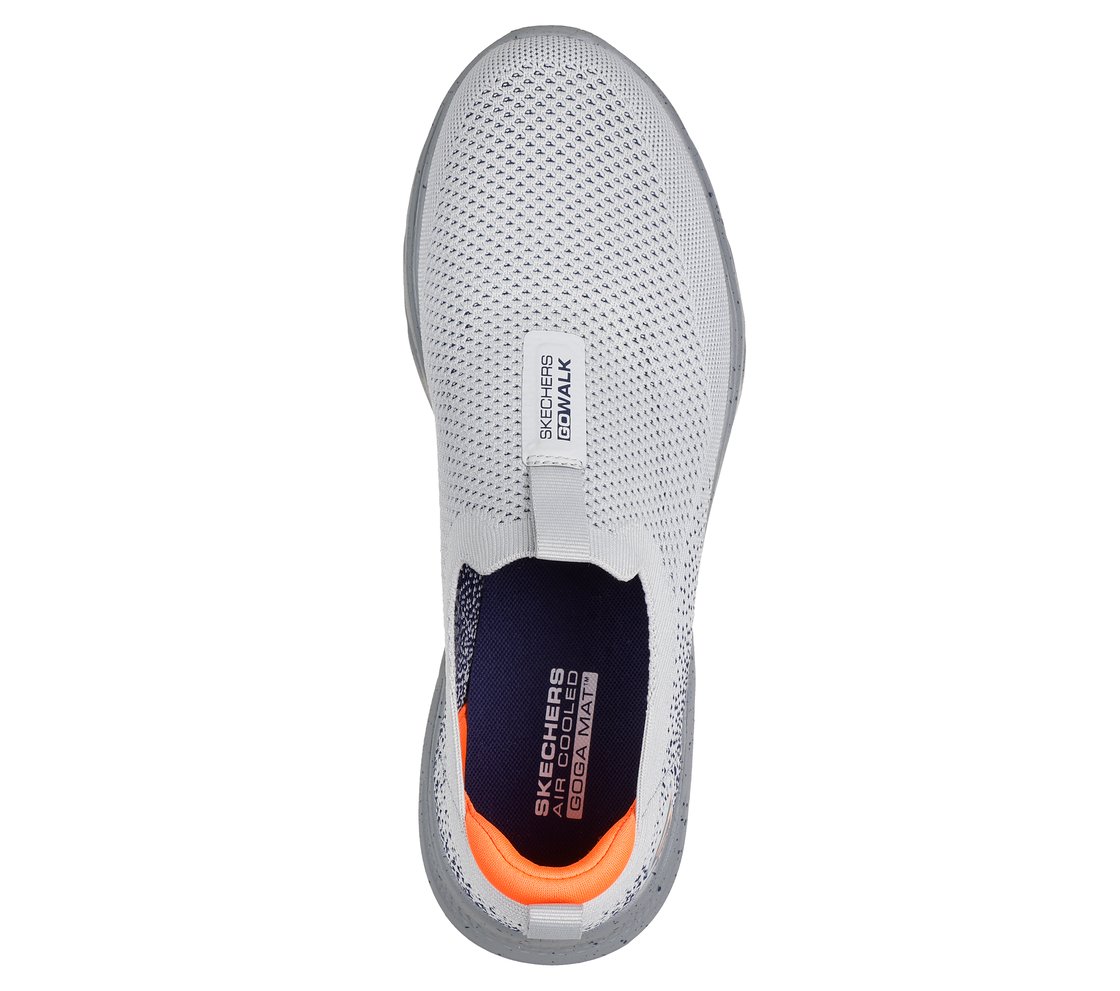 GO WALK 7, GREY/ORANGE Footwear Top View