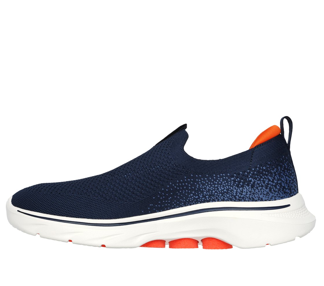 GO WALK 7, NVY/ORNG Footwear Left View